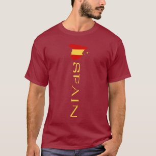 Spain Flag Spanish Flag MAP T-Shirt