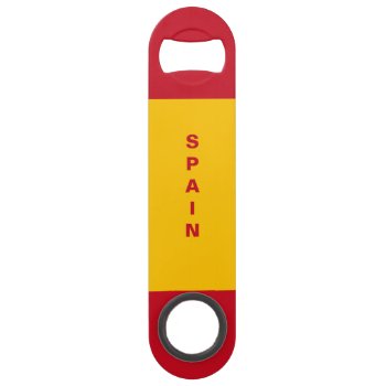 Spain Flag Speed Bottle Opener by AZ_DESIGN at Zazzle