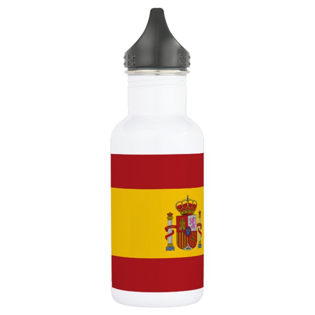 Spain Flag Stainless Steel Water Bottle (Left)