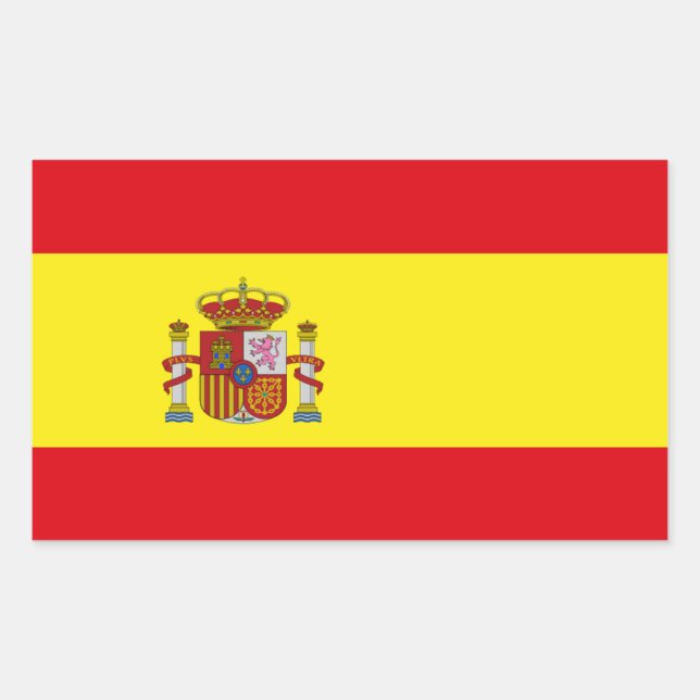 Spain Flag Sticker (Front)