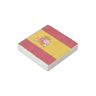 Spain flag stone magnet