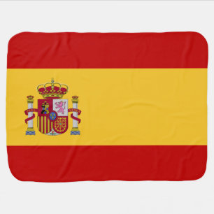 Spain Flag Stroller Blanket