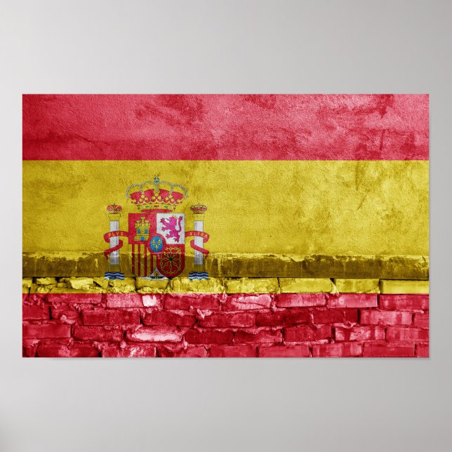 Spain flag wall poster (Front)