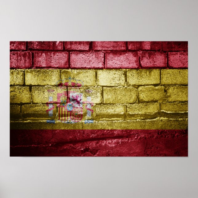 Spain flag wall poster (Front)