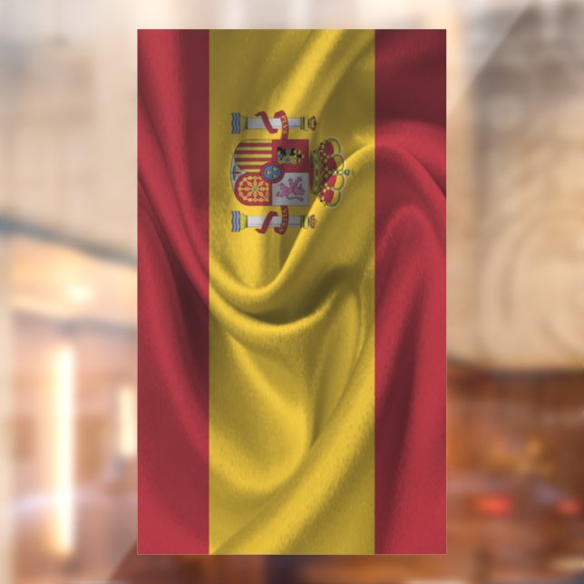 Spain Flag Window Cling (Sheet 2)