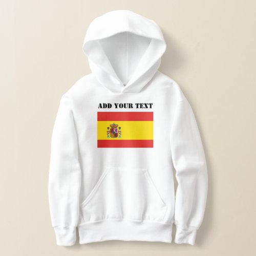 Spain Flag World Cup 2022 Football Soccer Hoodie