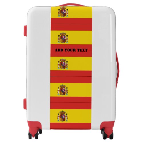 Spain Flag World Cup 2022 Football Soccer Luggage
