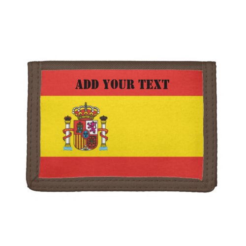 Spain Flag World Cup 2022 Football Soccer Trifold Wallet