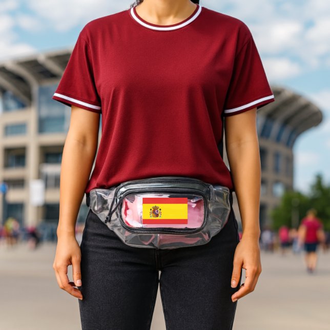 Spain Flag World Cup Football Soccer Espana Clear Fanny Pack (Insitu (Stadium))