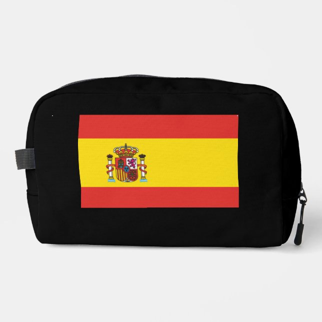 Spain Flag World Cup Football Soccer Espana Dopp Kit (Front)