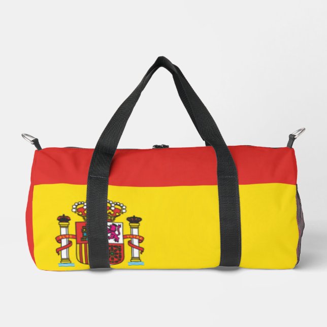 Spain Flag World Cup Football Soccer Espana Duffle Bag (Front)
