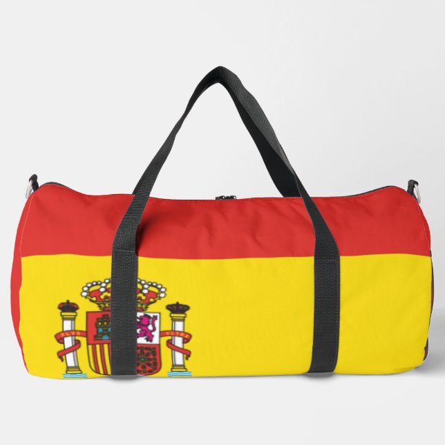 Spain Flag World Cup Football Soccer Espana Duffle Bag (Front)
