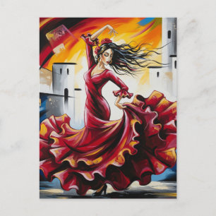 Spain Flamenco Dancer  Postcard