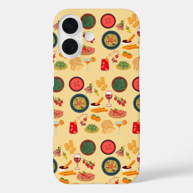 Spain Food Case-Mate iPhone Case (Back)