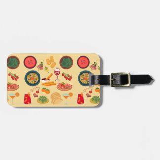 Spain Food Luggage Tag