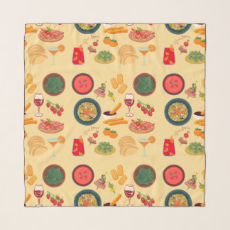 Spain Food Scarf
