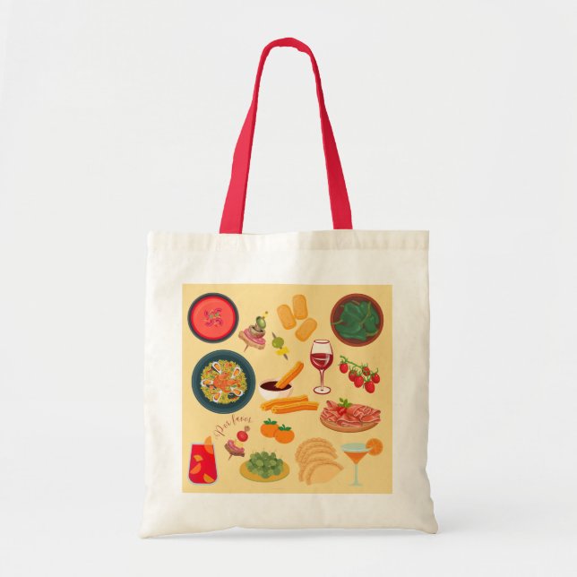 Spain Food Tote Bag (Front)