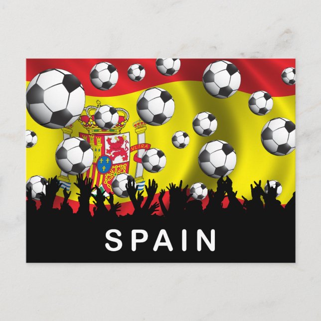 Spain Football Postcard (Front)