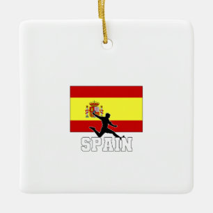 Spain Football Soccer National Team Ceramic Ornament