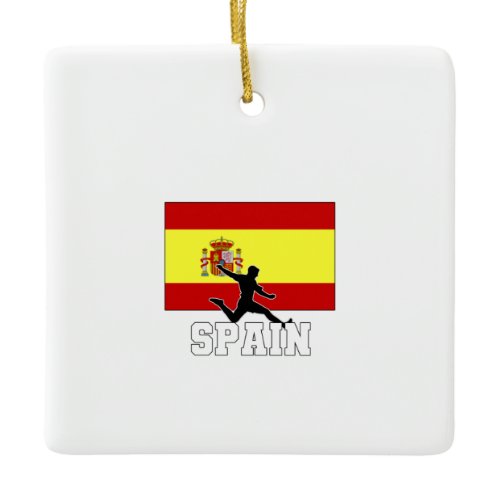 Spain Football Soccer National Team Ceramic Ornament