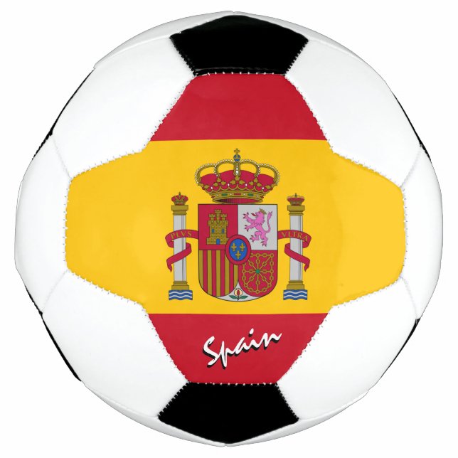 Spain Football & Spanish Flag / Sports Soccer Ball (Front)