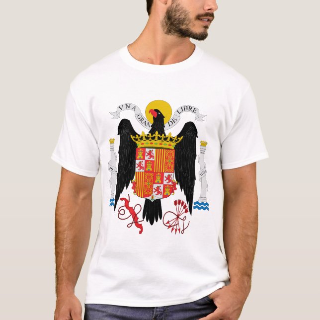 Spain Franco Eagle Coat of Arms T-Shirt (Front)