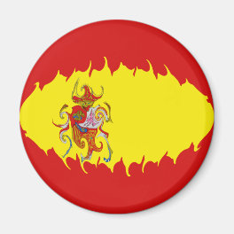 Spain Gnarly Flag Magnet