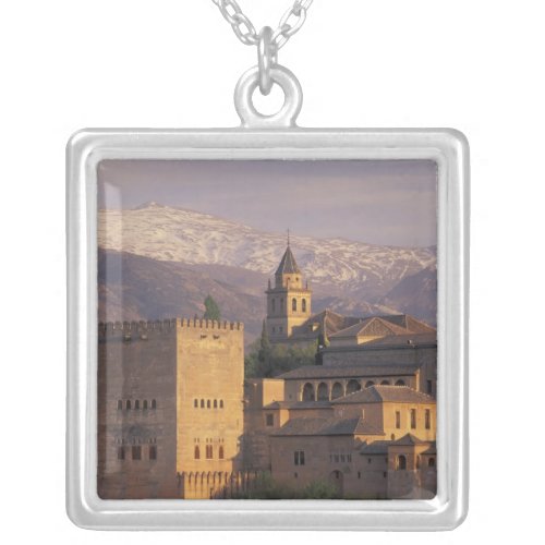 Spain Granada Andalucia The Alhambra 2 Silver Plated Necklace