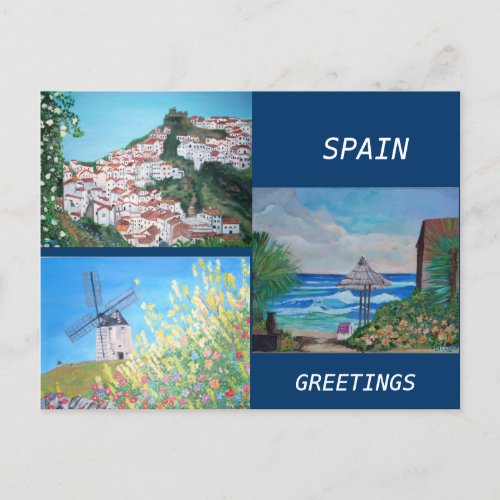 Spain Greetings Postcard
