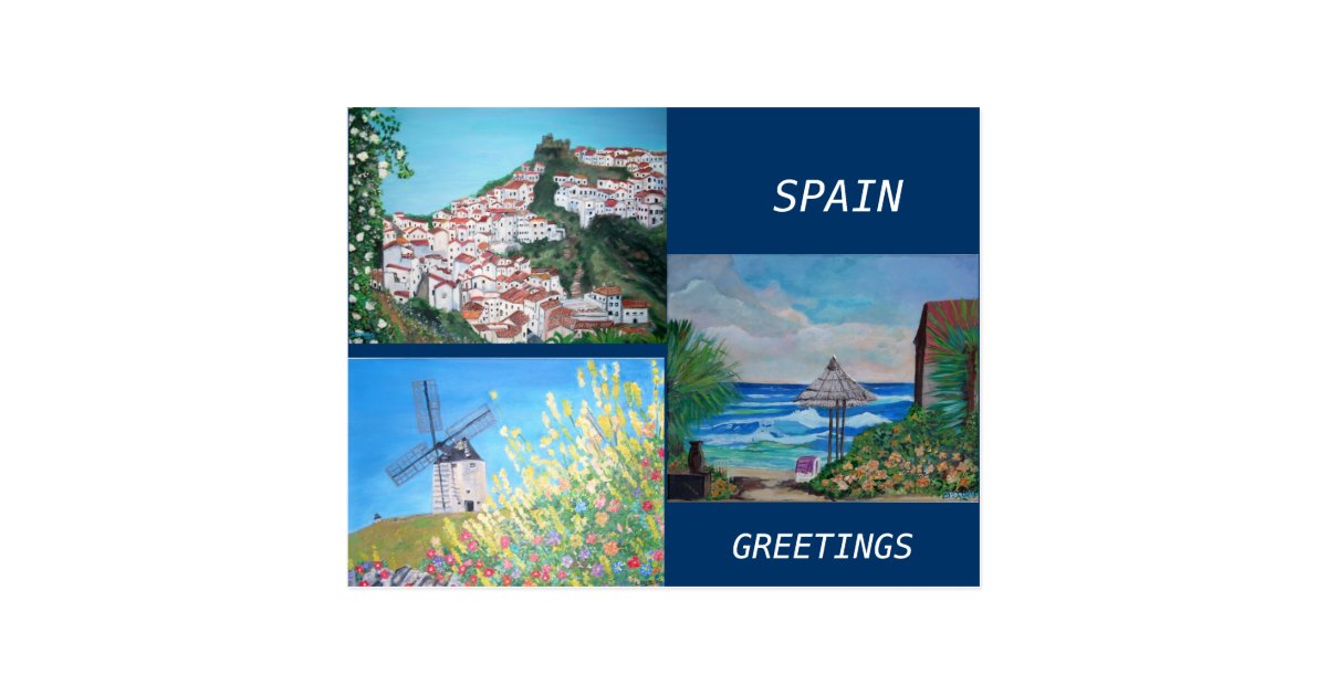 Spain Greetings Postcard