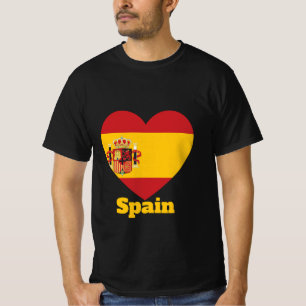 Spain Heart Flag T-Shirt