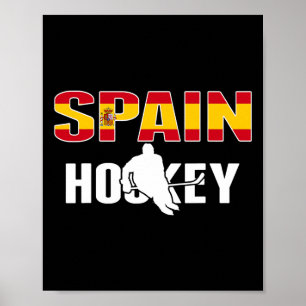 Spain Ice Hockey Lovers Jersey - Spanish Hockey Te Poster