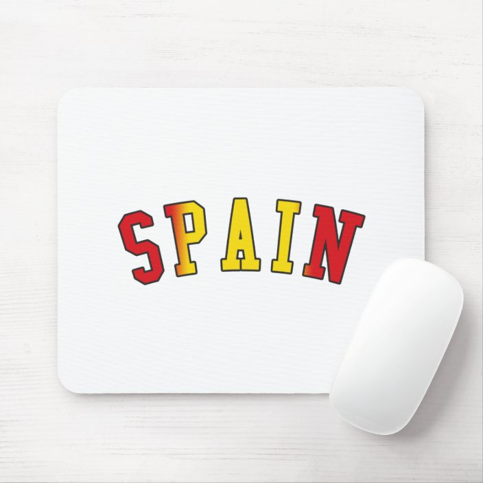 Spain in National Flag Colors Mousepad
