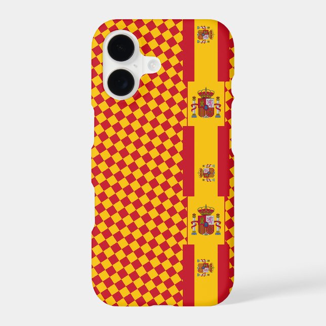 Spain iPhone case, modern Spain, Spanish Flag Case-Mate iPhone Case (Back)