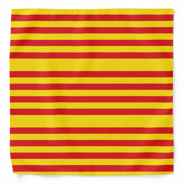 Spain: La Senyera Catalonia Bandana (Front)