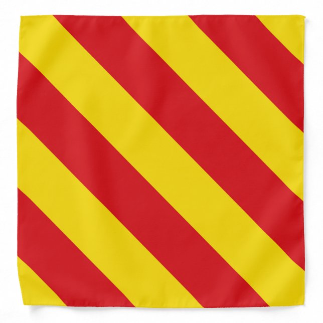 Spain: La Senyera Catalonia Bandana (Front)