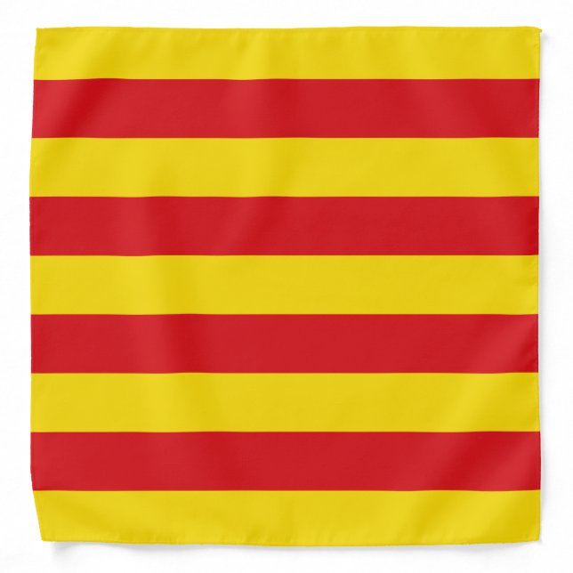 Spain: La Senyera Catalonia Bandana (Front)