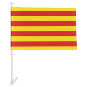 Spain: La Senyera Catalonia Car Flag