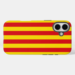 Spain: La Senyera Catalonia Flag iPhone 16 Plus Case