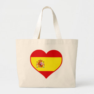 Spain Love Large Tote Bag
