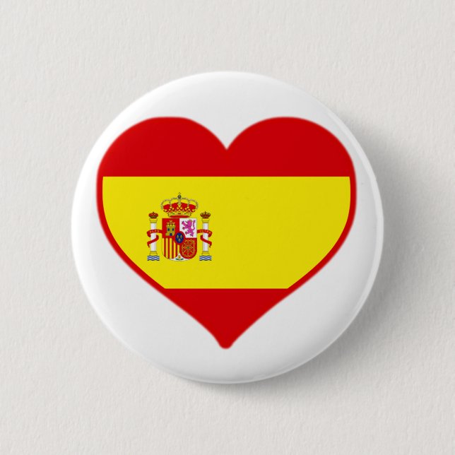 Spain Love Pinback Button (Front)