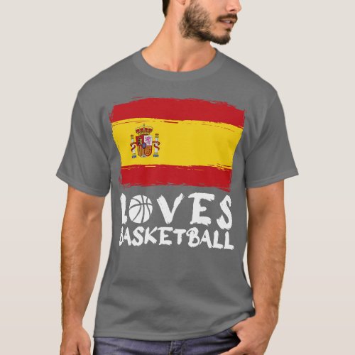 Spain Loves Basketball T_Shirt