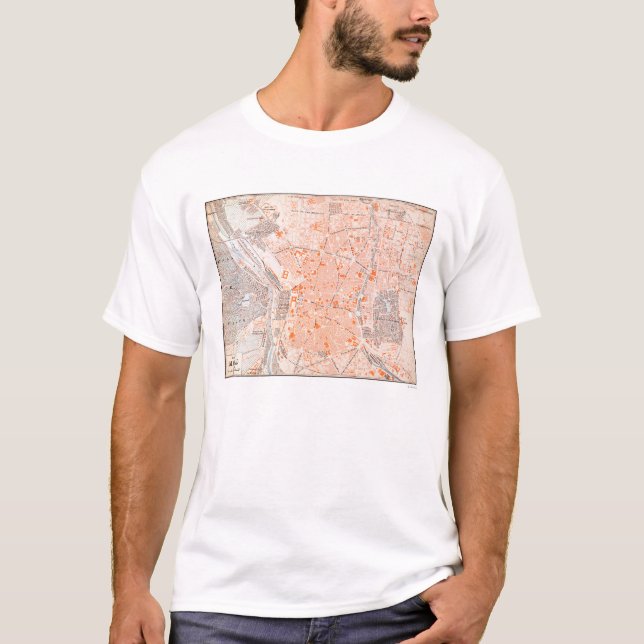 Spain: Madrid Map, C1920 T-Shirt (Front)