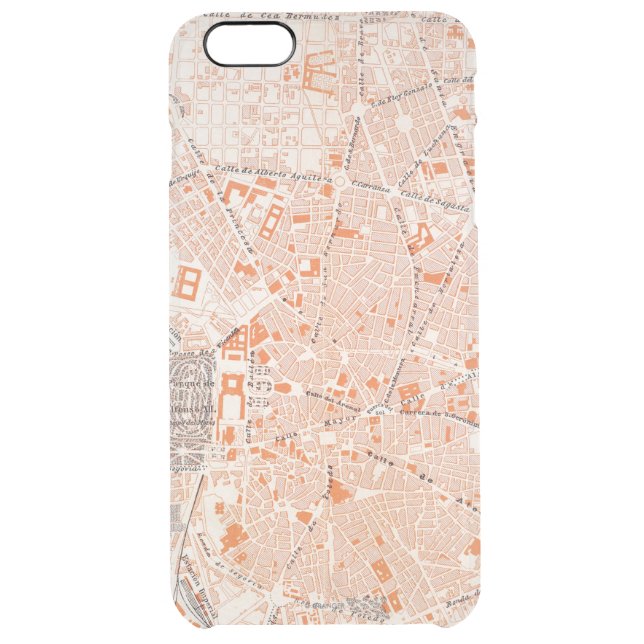 Spain: Madrid Map, C1920 Uncommon iPhone Case (Back)