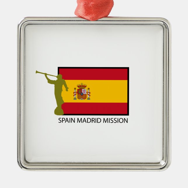 SPAIN MADRID MISSION LDS CTR METAL ORNAMENT (Front)