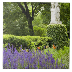 Spain, Madrid. Royal Botanic Garden aka Real Tile