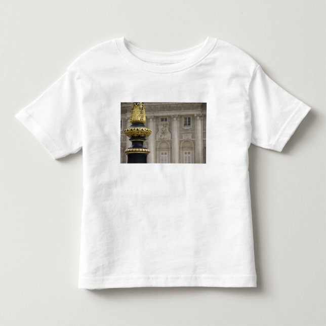Spain, Madrid. Royal Palace, ornate gilded lamp Toddler T-shirt (Front)