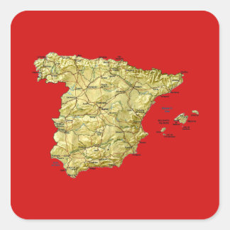 Spain Map Sticker