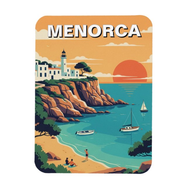 Spain Menorca Postcard Magnet (Vertical)