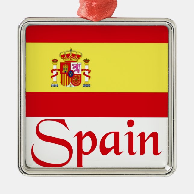 Spain Metal Ornament (Front)